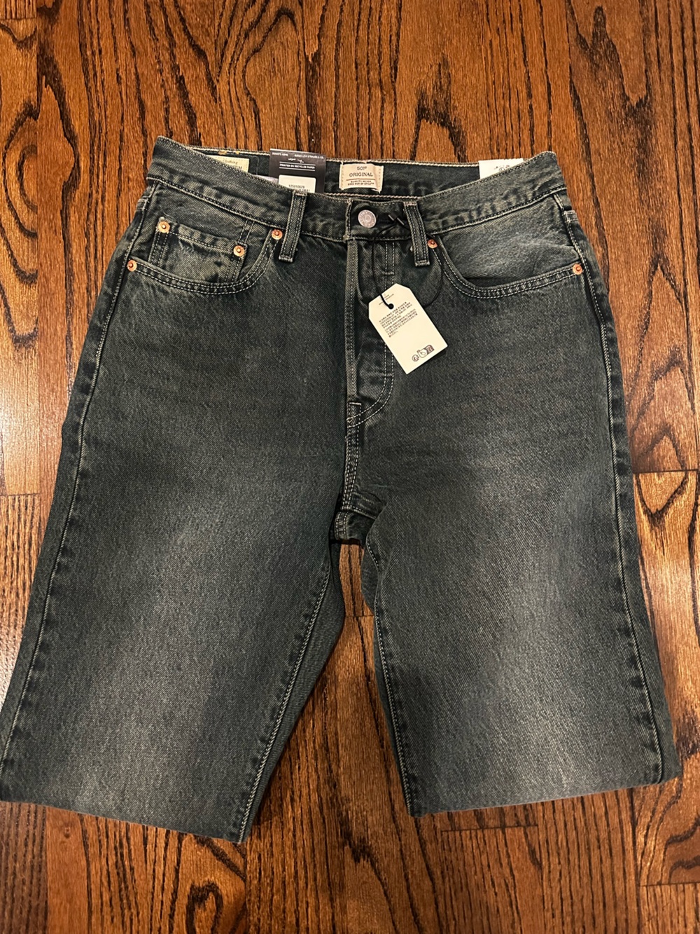 Women’s Dark Gray Denim Jeans - Classic Straight Fit